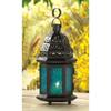 7 BLUE GLASS MOROCCAN LANTERNS view 1