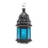 7 BLUE GLASS MOROCCAN LANTERNS view 4