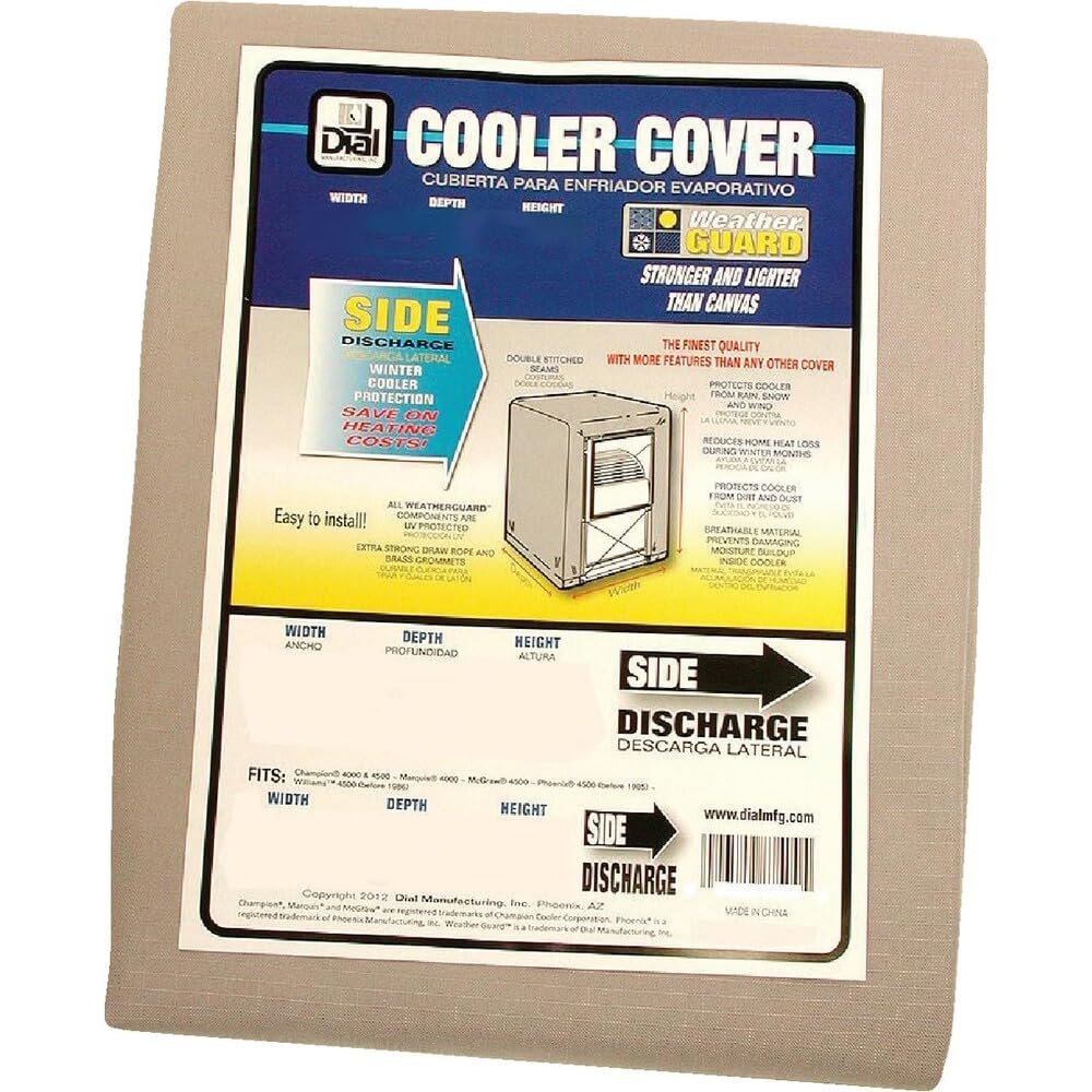 Dial 40 in. H x 34 in. W Polyester Gray Evaporative Cooler Cover