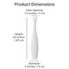Leewadee Large White Home Decor Floor Vase - Wooden 34 inch Tall Farmhouse Decor Flower Holder for Fake Plant and Pampas Grass view 3