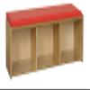 Contender Bookshelf with Reading Nook, Storage Bench for Kids, Toy and Book Organizer, Absolute for Daycare, Kids Room, Playroom, Preschool in Natural Finish view 2