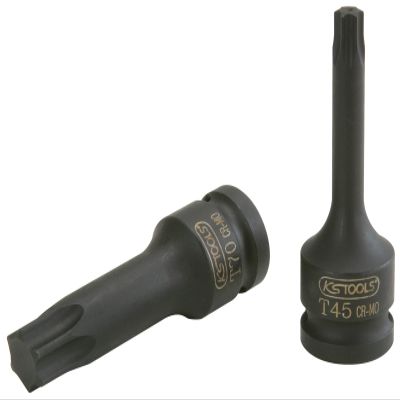 KS TOOLS 1/2" Impact Socket for TX Screws, Long, T55, on Hang tag