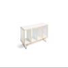 OFFI BBox4 Full-Sized Stacking Shelf Co., Finish = White Laminate; Supports = Legs view 1