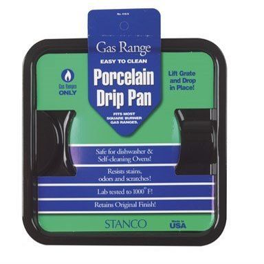 Stanco Porcelain Drip Pan 7-3/4 in. W x 7-3/4 in. L