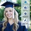 2000 DK Green/White Graduation Tassel - Every School Color Available - Made in USA view 3