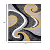 0327 Yellow 7'10x10'6 Area Rug Carpet Large New view 2