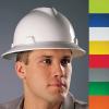 MSA 10156373 V-Gard Full-Brim Hard Hat With Fas-Trac III Ratchet Suspension | Polyethylene Shell, Superior Impact Protection, Self Adjusting Crown Straps - Standard Size in Hot Pink view 4