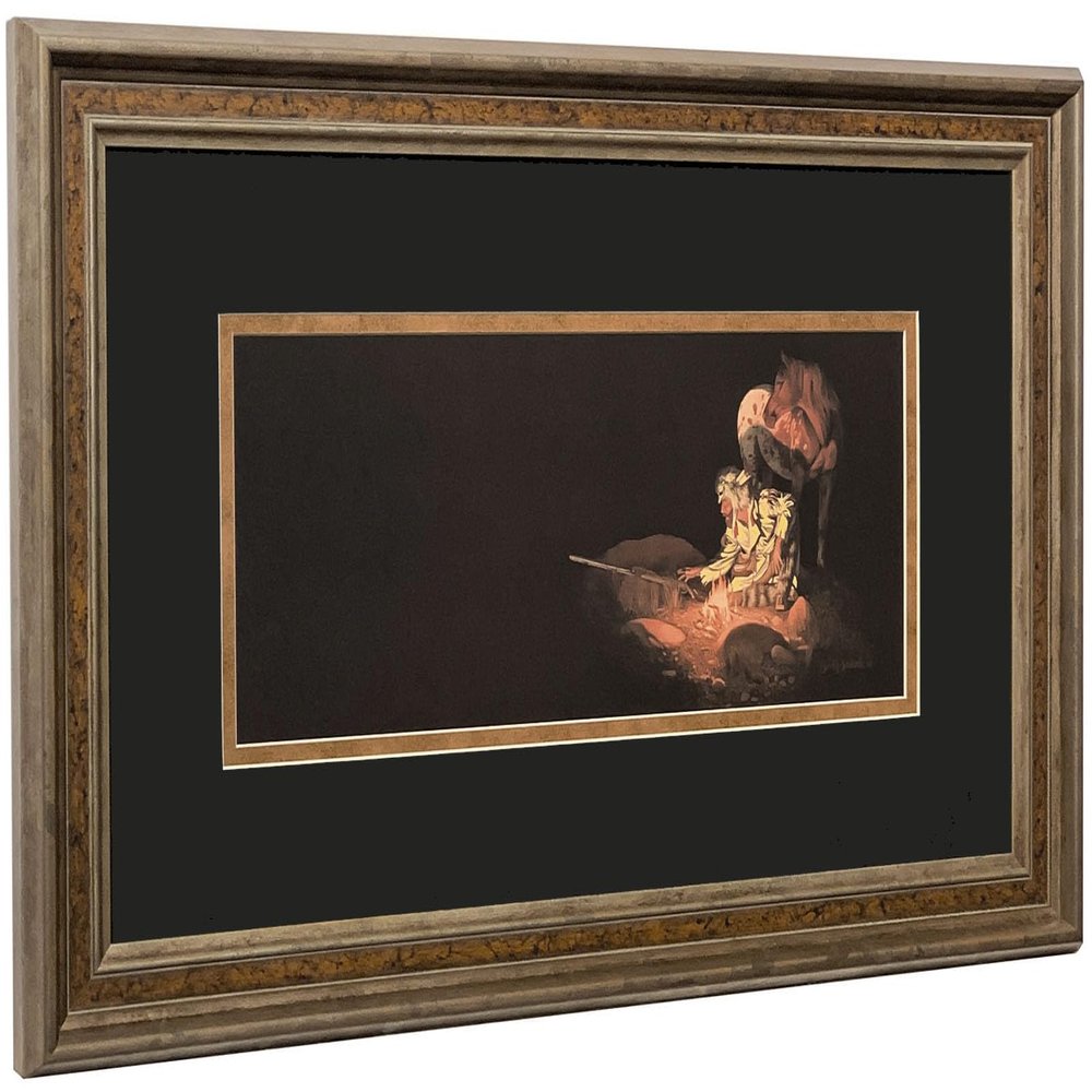 Bev Doolittle Unknown Presennce Matted and Framed Fine Art Print