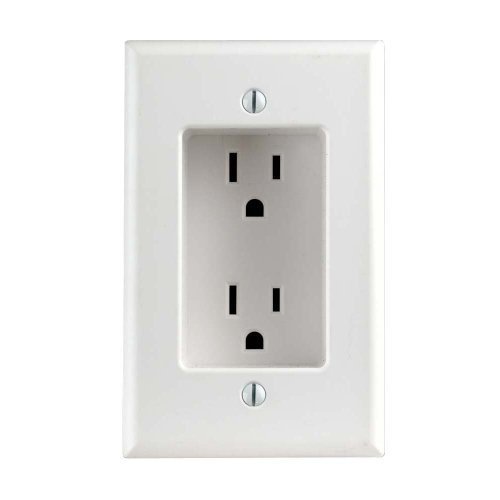 Leviton R52-00689-00W Recept Recess Wh