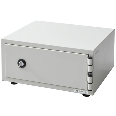 Nippon ISK CPX-A4 Safe for Home, Made in Japan, Fireproof Performance, A4 File Storage, One Key Type, Ivory, Width 15.9 x Depth 14.6 x Height 8.3 inches (40.3 x 37 x 21 cm)