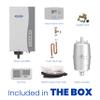 AprilAire 865 Whole-House Steam Humidifier, Manual Steam Humidifier with Wall Mount Fan, Whole-House Humidifier for Homes without HVAC Duct System up to 10,300 Sq. Ft., White view 4