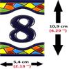 ART ESCUDELLERS House Number Tile, Ceramic, 4.29" x 2.13", Traditional Style, Multicolor view 3