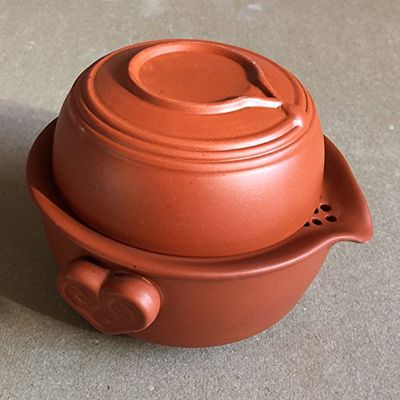 150ml Red Purple Clay Sand-fired Pot Gaiwan Quick Gongfu Teapot Tea Maker Cup