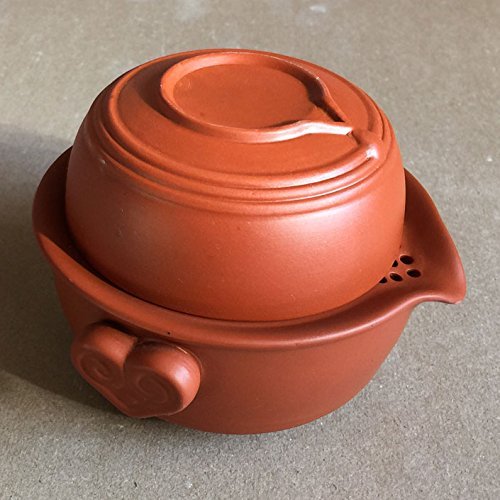 150ml Red Purple Clay Sand-fired Pot Gaiwan Quick Gongfu Teapot Tea Maker Cup