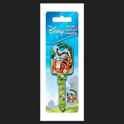 Howard Keys Disney Tigger Bounce House Key Blank Single Sided for Kwikset and Titan Locks