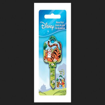 Howard Keys Disney Tigger Bounce House Key Blank Single sided For Schlage Locks