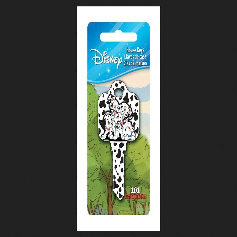 Howard Keys Disney 101 Dalmatians House Key Blank Single sided For Schlage Locks