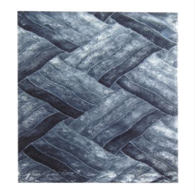 "Boston" Contemporary Shag Rug -Available 5'-3"x 8' or 6'-6"x 10'-Different Colors Option-Indoor Rug (6'-6"x 10', Gray/Blu)