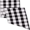 LA Linen Checkered Chair Bows Sashes,10-Pack, 7, Black/White 7 by 108-Inch view 3