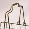 Abite SWZ-201-BZ Antique Style Accessory Holder, Bronze Wire Basket, S view 2
