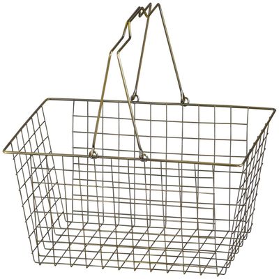 Abite SWZ-203-BZ Wire Basket, Antique Style, Accessory Holder, Bronze, L