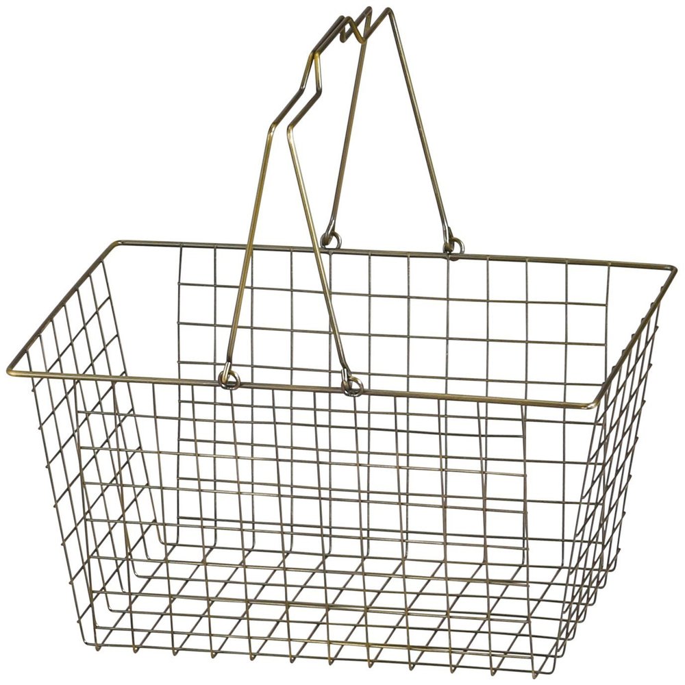 Abite SWZ-203-BZ Wire Basket, Antique Style, Accessory Holder, Bronze, L