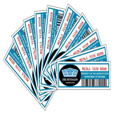 Asset Tag - Property of The Pentagon (Building That Houses The US Military)