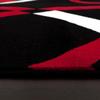 2305 Geometric Abstract Red Black 2x3 Area Rugs for Entryway view 2