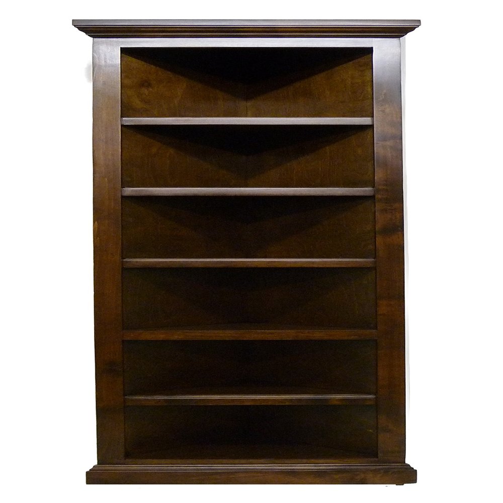 FOREST DESIGNS Traditional Corner Bookcase: 30H (27 X 27 f/Corner) 30h Antique Alder