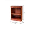FOREST DESIGNS Mission Alder Bookcase: 36W x 36H x 13D 36H Black Oak view 2