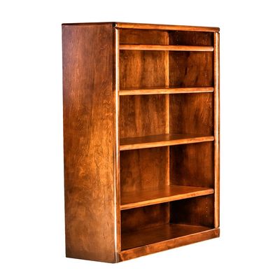 FOREST DESIGNS Bullnose Alder Bookcase: 36W x 36H x 13D 36H Spice Alder