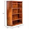 FOREST DESIGNS Bullnose Alder Bookcase: 36W x 36H x 13D 36H Spice Alder view 2