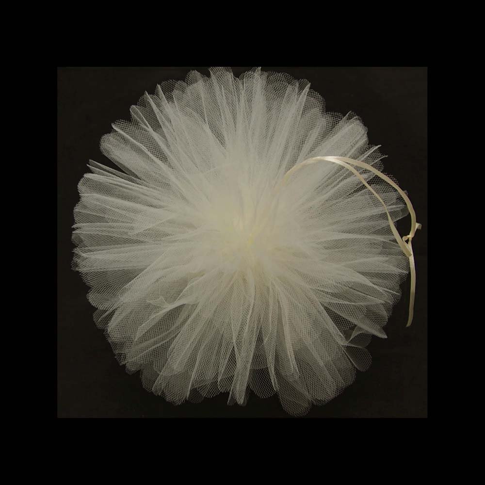 Firefly Tulle Pom Poms Ball Centerpiece, 10-inch, 4-Pack (Ivory)