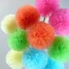 Firefly Tulle Pom Poms Ball Centerpiece, 10-inch, 4-Pack (Ivory) view 2
