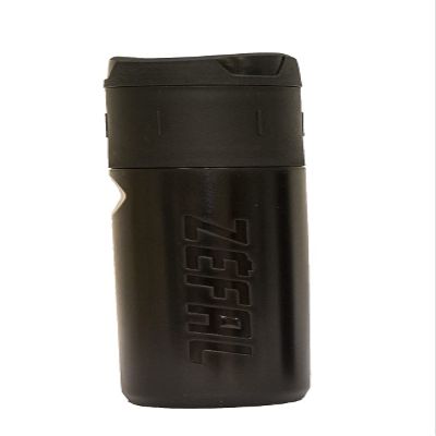 Zefal Z-Box L Tool Storage Box 0.8L Waterproof Bicycle Tool Capsule for Bottle Cages | Screw Cap Seal, Impact-Resistant Polypropylene Case, Compact Lightweight Design