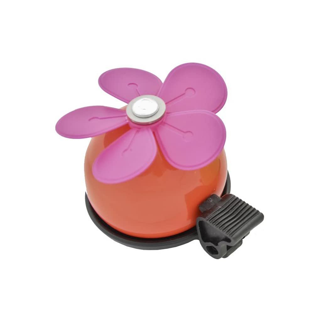 SIMSON Clear Bicycle Bell Flower Red & Pink Petal Rotation Tone