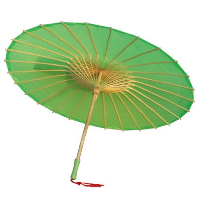 AEAOA Plain Bamboo Cloth Parasol Umbrella Great for Wedding Party Favor (Green)