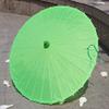 AEAOA Plain Bamboo Cloth Parasol Umbrella Great for Wedding Party Favor (Green) view 3