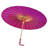 AEAOA Plain Bamboo Cloth Parasol Umbrella Great for Wedding Party Favor (Fuchsia) view 1