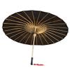 AEAOA Plain Bamboo Cloth Parasol Umbrella Great for Wedding Party Favor (Black) view 1