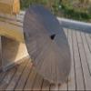 AEAOA Plain Bamboo Cloth Parasol Umbrella Great for Wedding Party Favor (Black) view 2