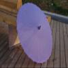 AEAOA Plain Bamboo Cloth Parasol Umbrella Great for Wedding Party Favor (Light Purple) view 2