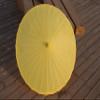 AEAOA Plain Bamboo Cloth Parasol Umbrella Great for Wedding Party Favor (Yellow) view 2