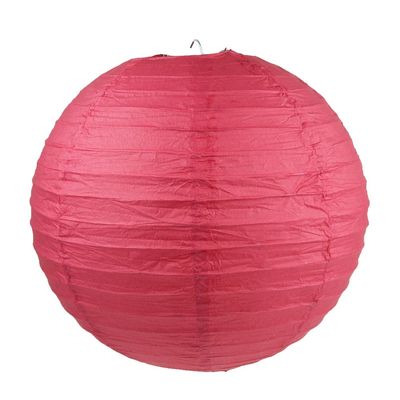 WYZworks Round Paper Lantern 6-Pack (Red, 16") - Wedding Decoration Party Chinese Festival Lamp Shades Fiesta