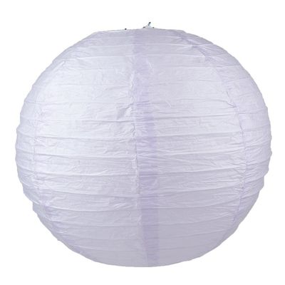 WYZworks Round Paper Lantern 6-Pack (Light Lavender, 16") - Wedding Decoration Party Chinese Festival Lamp Shades Fiesta