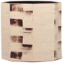 Set of 3 Umbrella Stand, Chocolat Octagonal Umbrella Stand, 8.3 x 8.3 x 19.5 inches (21 x 21 x 49.5 cm), Shigaraki Ware Interior, Japanese Style, Gift, Restaurant
