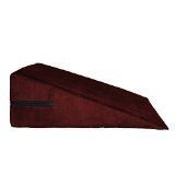 Bed Wedge Pillow - Microfiber - Made in USA (10, Burgundy)