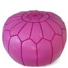 Ikram Design Moroccan Pouf, 20-Inch by 13-Inch, Fuchsia view 1