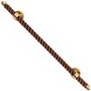 NAUTILUXE Nautical Rope Towel Bar/Curtain Rod (Brown/Gold, 18") view 1