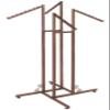 4 Way Clothing Rack in Cobblestone Finish with Individual Slant Arms view 1